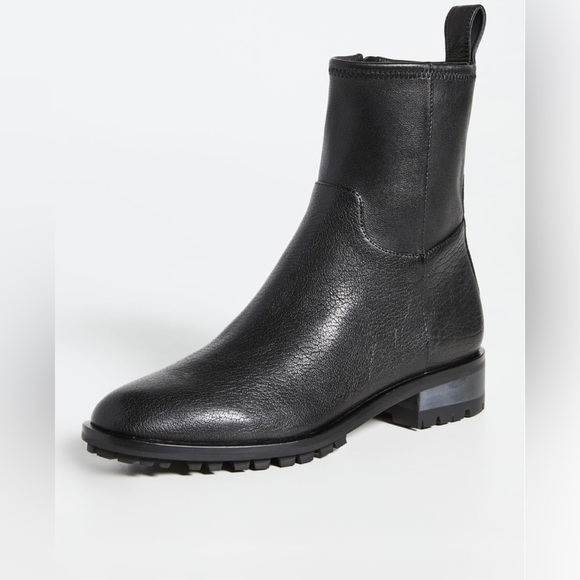 Loeffler Randall Dakota Lug-Sole Slim Ankle Boot In Black Leather, Size 6.5 - Picture 10 of 12